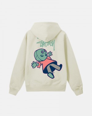 Beige Stüssy Dollie Zip Hoodie | UAE BPU604572