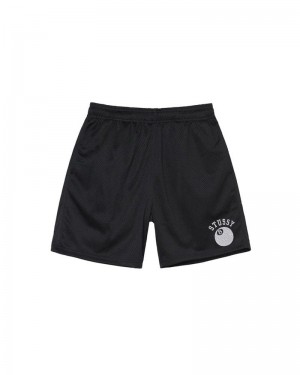 Black Stüssy 8-ball Mesh Shorts | UAE NYO321479