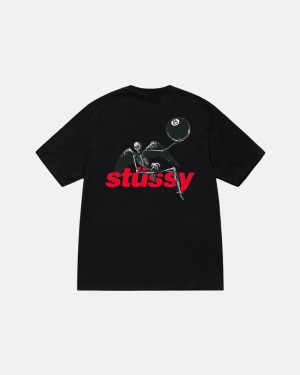 Black Stüssy Apocalypse T-Shirt | UAE ZNO495217