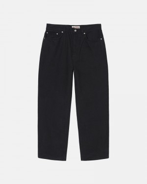 Black Stüssy Big OL' Jean Overdyed Jeans | UAE FDE879012