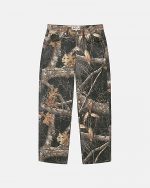 Black Stüssy Big OL' Jean Realtree Edge Jeans | UAE IDR706348