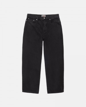 Black Stüssy Big OL' Jean Washed Canvas Jeans | UAE TVJ036258