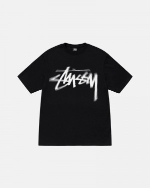 Black Stüssy Dizzy Stock T-Shirt | UAE XJQ970315