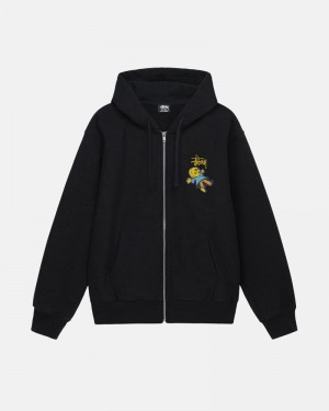 Black Stüssy Dollie Zip Hoodie | UAE DCF379421