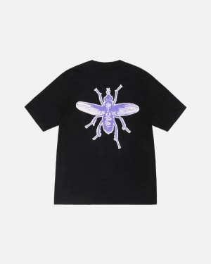 Black Stüssy Housefly T-Shirt | UAE XUR172534