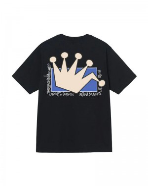 Black Stüssy LB Crown T-Shirt | UAE QRS845760