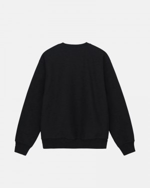 Black Stüssy Property Of Crew Sweatshirt | UAE KVH793258