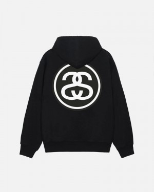 Black Stüssy SS-Link Hoodie | UAE NYI174920