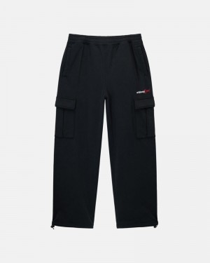 Black Stüssy Sport Cargo Fleece Pants | UAE ENT789645