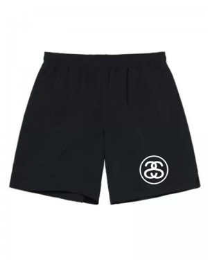 Black Stüssy Squared Shorts | UAE GIB045137