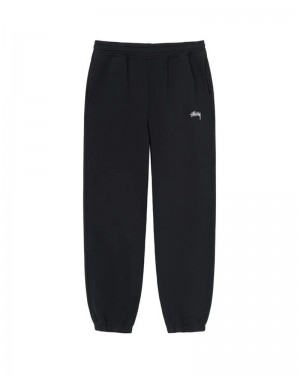 Black Stüssy Stock Logo Sweatpants | UAE DHP876219