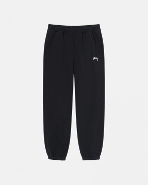 Black Stüssy Stock Logo Sweatpants | UAE GYT347961