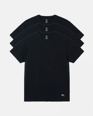 Black Stüssy Undershirts T-Shirt | UAE MHV681453