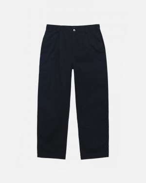 Black Stüssy Workgear Trouser Twill Pants | UAE OAT639245