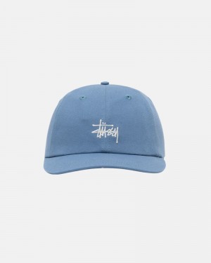 Blue Stüssy Low Pro Basic Stock Strapback Cap | UAE VRU508613