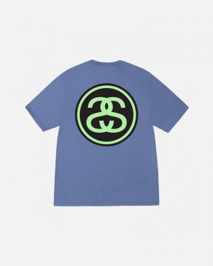 Blue Stüssy SS-Link T-Shirt | UAE ZLK489713