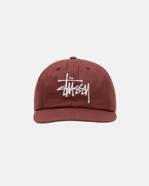 Brown Stüssy Mid-Depth Basic Strapback Cap | UAE HYG130742