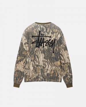 Camo Stüssy Basic Stock LS Thermal Sweater | UAE AWQ073942