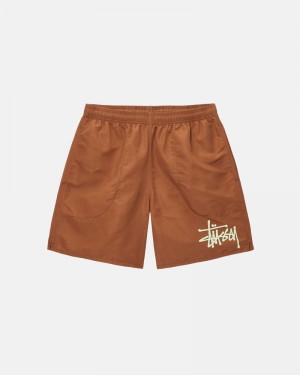 Coffee Stüssy Water Short Big Basic Shorts | UAE LRY295673