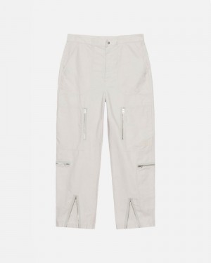 Cream Stüssy Nyco Flight Pants | UAE BKW935061