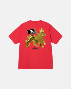 Gold Stüssy Gold Lion T-Shirt | UAE NPY153240