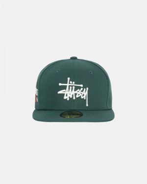 Green Stüssy New Era 59Fifty Authentic Cap | UAE IDY345912