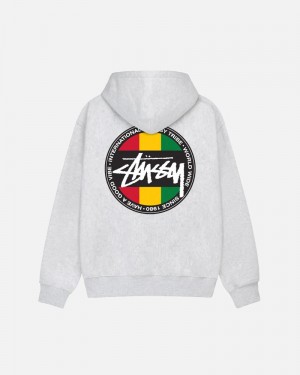 Grey Stüssy Classic Dot Hoodie | UAE FGB604981