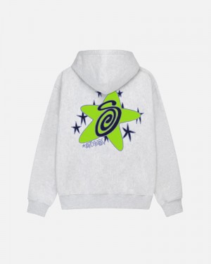 Grey Stüssy Galaxy Hoodie | UAE VRM609758