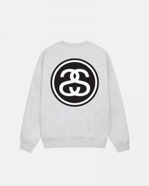 Grey Stüssy SS-Link Crew Sweatshirt | UAE TWZ985364