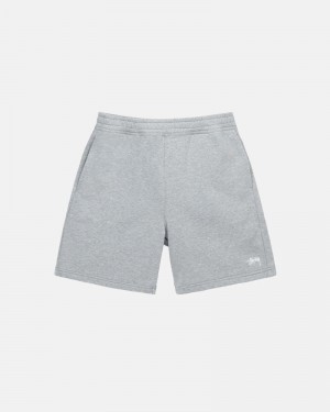 Grey Stüssy Stock Logo Sweat Shorts | UAE ZYT409285