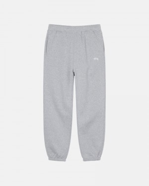 Grey Stüssy Stock Logo Sweatpants | UAE PQM463127