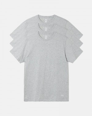 Grey Stüssy Undershirts T-Shirt | UAE RYB792083