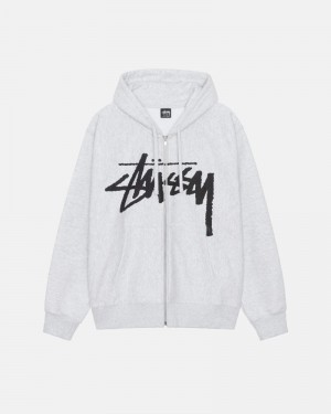 Grey Stüssy Venus Zip Hoodie | UAE BWO948631