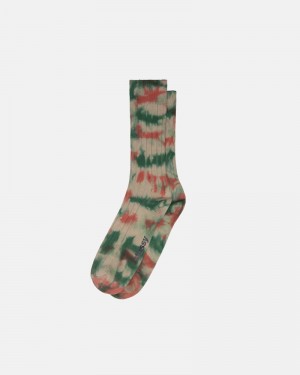 Multicolor Stüssy Multi Dyed Ribbed Socks | UAE YHV246310