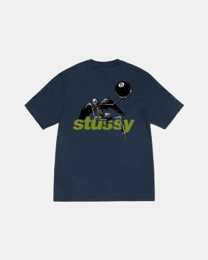 Navy Stüssy Apocalypse T-Shirt | UAE YZU591084