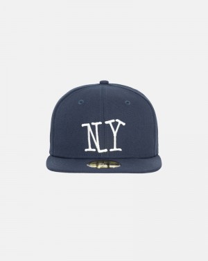 Navy Stüssy New Era 59Fifty NY Cap | UAE ZYH716423