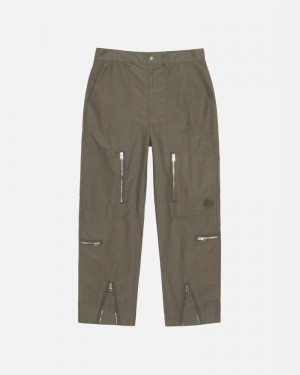 Olive Stüssy Nyco Flight Pants | UAE OHF027186