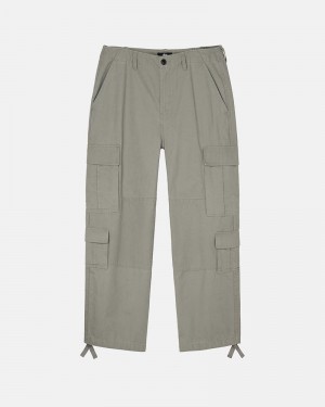 Olive Stüssy Surplus Cargo Ripstop Pants | UAE VHN780329