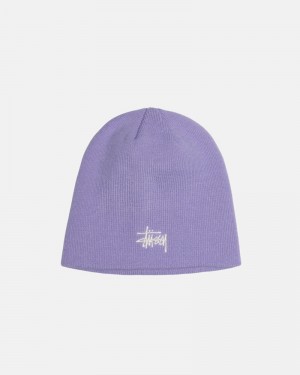 Purple Stüssy Skullcap Basic Beanie | UAE QFP193270