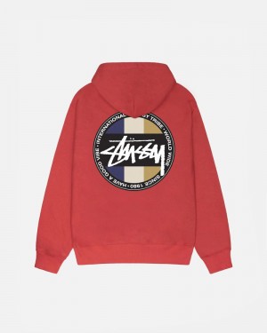 Red Stüssy Classic Dot Hoodie | UAE AZX209847