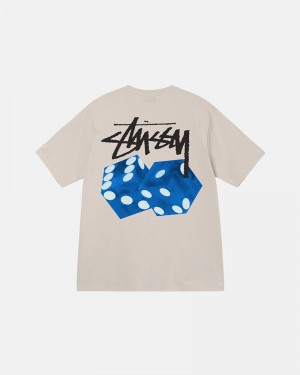 White Stüssy Diced Out Off T-Shirt | UAE IDT769082