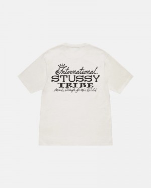 White Stüssy IST Pigment Dyed T-Shirt | UAE UVQ367542