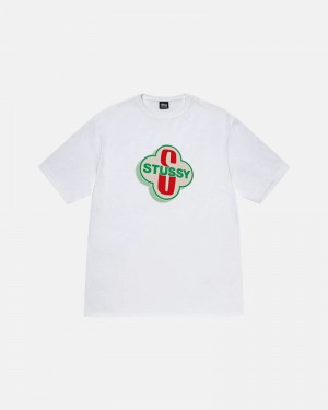 White Stüssy Motel T-Shirt | UAE FXO518906