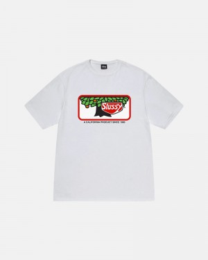 White Stüssy Orchard T-Shirt | UAE EAX692584