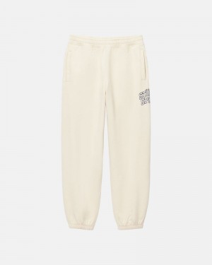 White Stüssy Sport Sweatpants | UAE ZOL972618