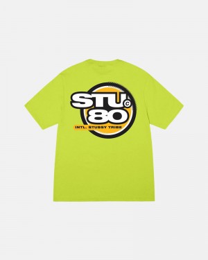 Yellow Stüssy Hot 80 T-Shirt | UAE VUO459721