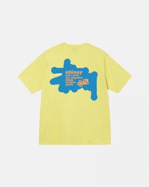 Yellow Stüssy Silhouette T-Shirt | UAE EHJ834056