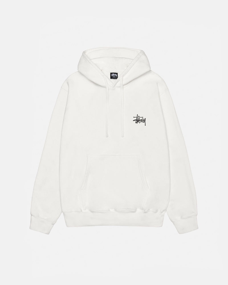 Beige Stüssy Basic Pigment Dyed Hoodie | UAE IJL415729