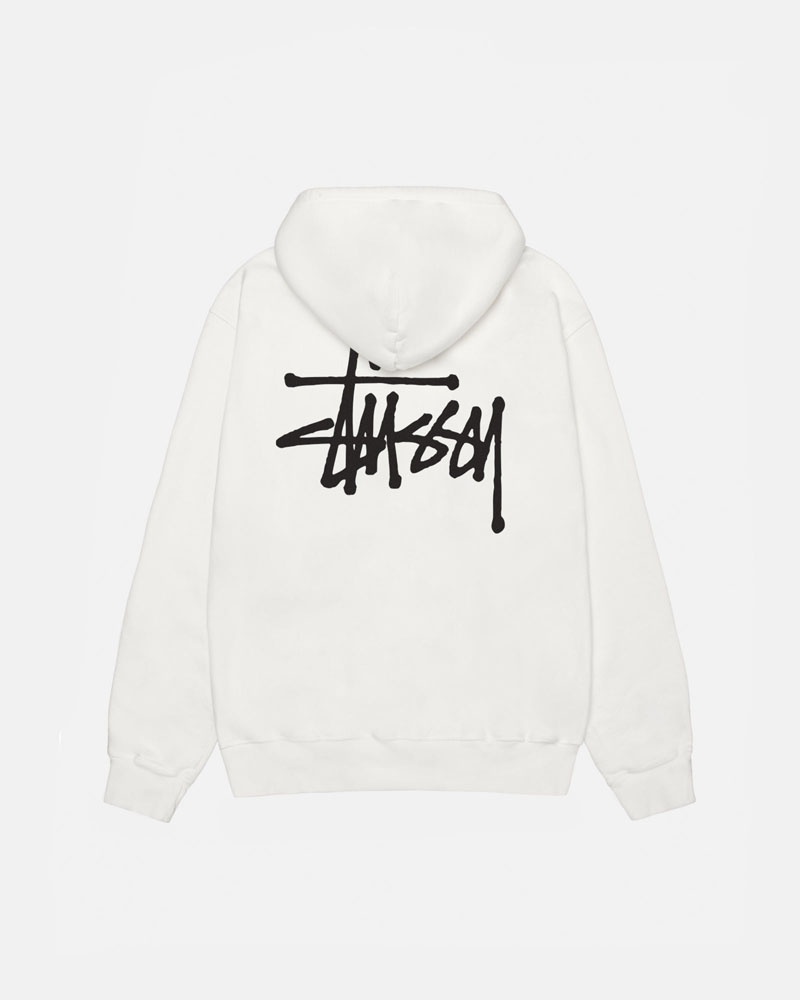 Beige Stüssy Basic Pigment Dyed Hoodie | UAE IJL415729