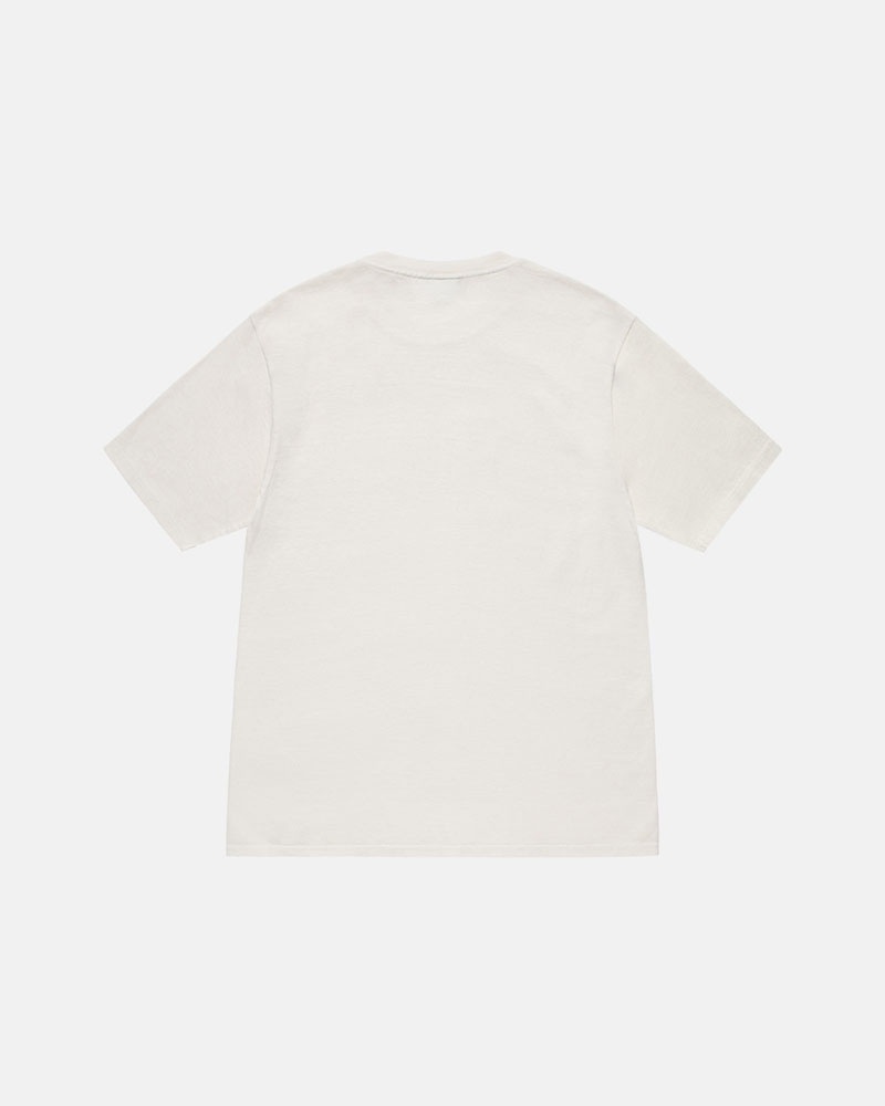 Beige Stüssy Small Stock Pigment Dyed T-Shirt | UAE FLC430279